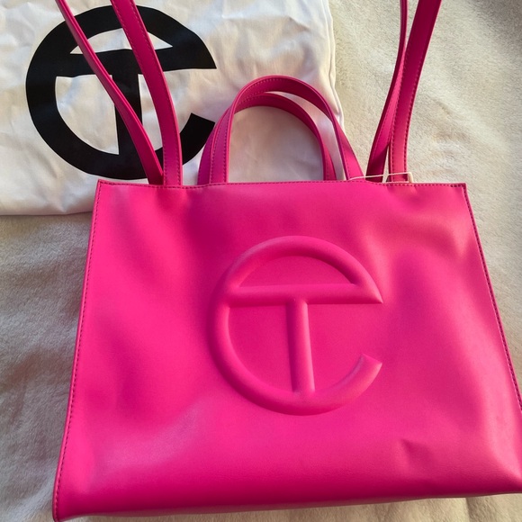 Authentic TELFAR Medium Tote Bag in Azalea / Pink / Fuschia- EXCELLENT condition - Picture 6 of 6